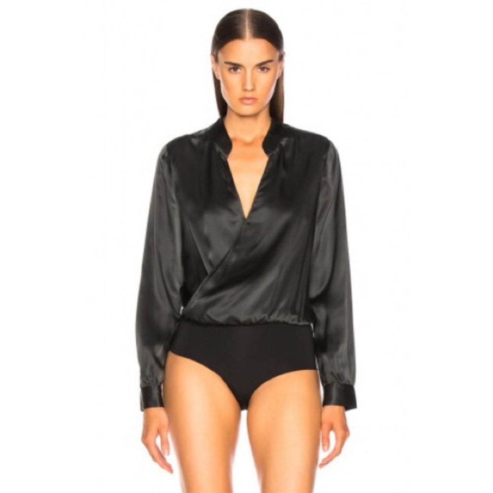 L’Agence black silk bodysuit. Size small. Like new.